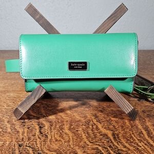 Kate Spade Kelley Green Leather Belt Bag NWT L/XL